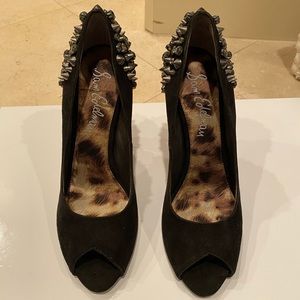 Sam Edelman Black Studded Heels